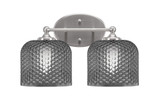 Capri 2 Light Bath Bar 9 Inch Tall and 15 Inch Length by Toltec - 5912-46-1