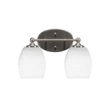 Capri 2 Light Vanity Light 13.75 Inch Length by Toltec - 5912-9251375