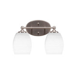 Capri 2 Light Vanity Light 13.75 Inch Length by Toltec - 5912-9251375