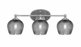 Capri 3 Light Bath Bar 9 Inch Tall and 22.75 Inch Length by Toltec - 5913-46-0