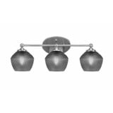 Capri 3 Light Bath Bar 9 Inch Tall and 23.25 Inch Length by Toltec - 5913-46-2