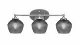 Capri 3 Light Bath Bar 9 Inch Tall and 23.25 Inch Length by Toltec - 5913-46-2