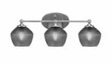 Capri 3 Light Bath Bar 9 Inch Tall and 23.25 Inch Length by Toltec - 5913-46-2