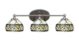 Capri 3 Light Vanity Light 23.75 Inch Length by Toltec - 5913-82375