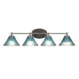 Capri 4 Light Vanity Light 32 Inch Wide by Toltec - 5914-32775