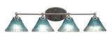 Capri 4 Light Vanity Light 32 Inch Wide by Toltec - 5914-32775