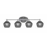 Capri 4 Light Bath Bar 9 Inch Tall and 31.5 Inch Length by Toltec - 5914-46-2