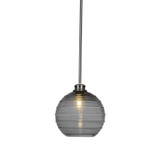 Malena 1 Light Stem Hung Small Pendant by Toltec - 72-BN-5120