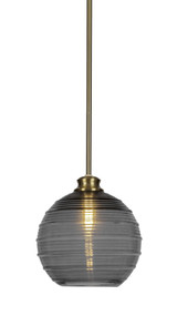 Malena 1 Light Stem Hung Small Pendant by Toltec - 72-BN-5120