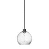 Kimbro 1 Light Small Stem Hung Pendant 9.75 Inch Wide by Toltec - 72-975-975-