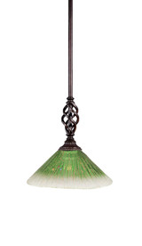 Elegante 1 Light Small Stem Pendant 10.75 Inch Tall by Toltec - 80-10-1075-