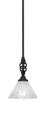 Elegante 1 Light Small Stem Pendant 10.25 Inch Tall by Toltec - 80-7-1025-