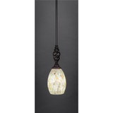 Elegante 1 Light Stem Mini Pendant 12.5 Inch Tall by Toltec - 80-5-125-