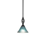 Elegante 1 Light Small Pendant 10 Inch Tall by Toltec - 80-7-10