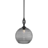 Elegante 1 Light Medium Pendant 14 Inch Wide by Toltec - 80-14-18