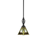 Elegante 1 Light Small Pendant 10.75 Inch Tall by Toltec - 80-7-1075