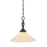 Elegante 1 Light Large Pendant 15 Inch Tall by Toltec - 82-16-15-