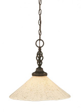 Elegante 1 Light Large Pendant 15 Inch Tall by Toltec - 82-16-15-