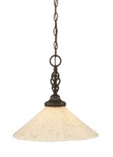 Elegante 1 Light Large Pendant 15 Inch Tall by Toltec - 82-16-15-