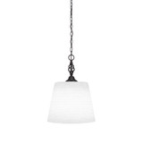 Elegante 1 Light Steel Small Pendant 16.5 Inch Tall by Toltec - 82-10-165