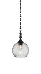Elegante 1 Light Small Pendant 17 Inch Tall by Toltec - 82-95-17