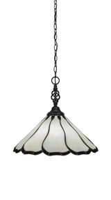 Elegante 1 Light Large Pendant 15.25 Inch Tall by Toltec - 82-16-1525