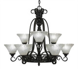Elegante 9 Light Large Chandelier by Toltec 869-3027 - 869-3027