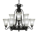 Elegante 9 Light Large Chandelier by Toltec 869-287527 - 869-287527