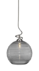 Capri 1 Light Medium Stem Pendant 22.5 Inch Tall by Toltec - 900-14225
