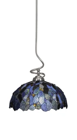 Capri 1 Light Large Stem Pendant 17.75 Inch Tall by Toltec - 900-161775