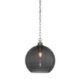 Malena 1 Light Chain Hung Medium Pendant by Toltec - 90-BN-5142