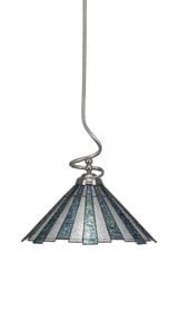 Capri 1 Light Large Stem Pendant 17.5 Inch Tall by Toltec - 900-16175