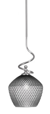 Capri 1 Light Stem Hung Mini Pendant 17.75 Inch and 7 Inch Wide by Toltec - 901-49-2