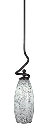 Capri 1 Light Small Stem Hung Pendant 21 Inch Tall by Toltec - 901-75-21-