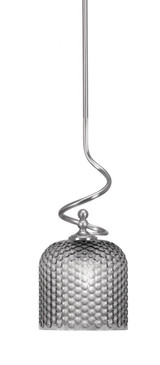 Capri 1 Light Stem Hung Mini Pendant 15.75 Inch and 6 Inch Wide by Toltec - 901-49-1