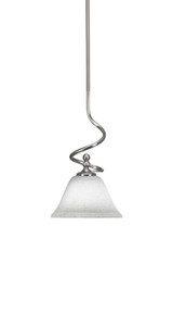 Capri 1 Light Small Stem Hung Pendant 14.75 Inch Tall by Toltec - 901-BN-311