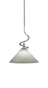 Capri 1 Light Medium Stem Hung Pendant 16.25 Inch Tall by Toltec - 901-BN-316