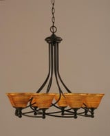Capri 8 Light Large Chandelier by Toltec 908-282526 - 908-282526