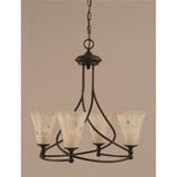 Capri 4 Light Medium Chandelier by Toltec 904-222522