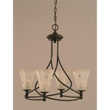 Capri 4 Light Medium Chandelier by Toltec 904-222522 - 904-222522