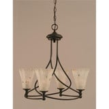 Capri 4 Light Medium Chandelier by Toltec 904-222522 - 904-222522