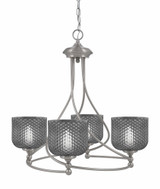 Capri 4 Light Up Chandelier 19.75 Inch Tall and 22.75 Inch Wide by Toltec - 904-46-1
