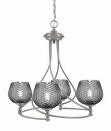 Capri 4 Light Up Chandelier 19.75 Inch Tall and 22.75 Inch Wide by Toltec - 904-46-0