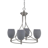 Capri 4 Light Medium Chandelier by Toltec 904-BN-4029