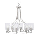 Capri 8 Light Large Chandelier by Toltec 908-BN-4069