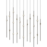 Constellation 42W 21 LED Pendant 38 Inch Tall and 7.5 Inch Wide by Sonneman - 2016-J20