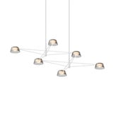 Ray 51W 6 LED Chandelier 12 Inch Tall and 67.75 Inch Wide by Sonneman - 2036-12