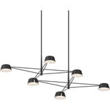 Ray 51W 6 LED Chandelier 12 Inch Tall and 67.75 Inch Wide by Sonneman - 2036