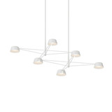 Ray 51W 6 LED Chandelier 12 Inch Tall and 67.75 Inch Wide by Sonneman - 2036-1