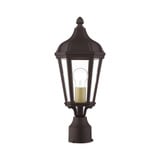 Morgan 1 Light Outdoor Post Top Lantern 7 x 17.75 Inches by Livex  - 76184